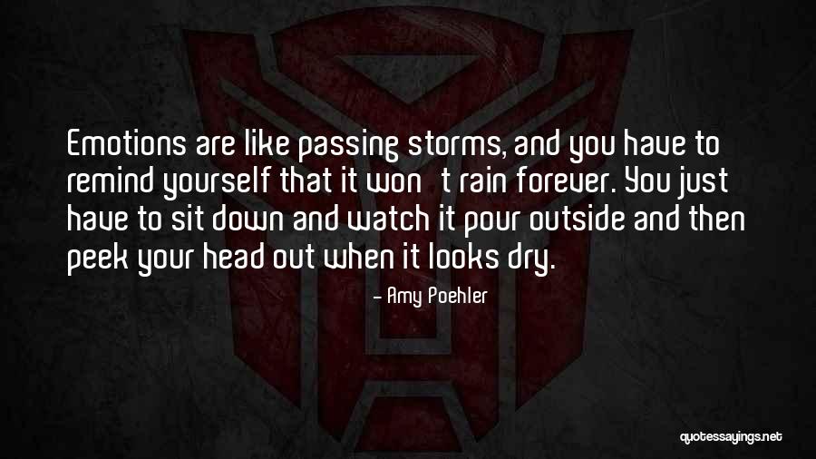 Storms And Rain Quotes By Amy Poehler