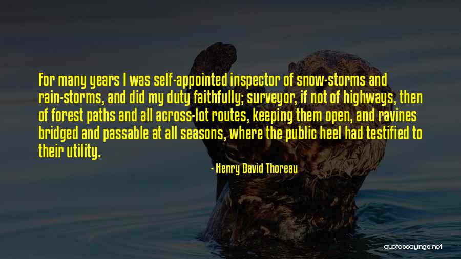 Storms And Rain Quotes By Henry David Thoreau