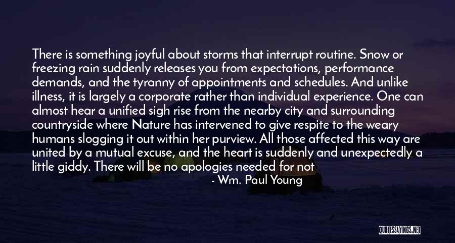 Storms And Rain Quotes By Wm. Paul Young