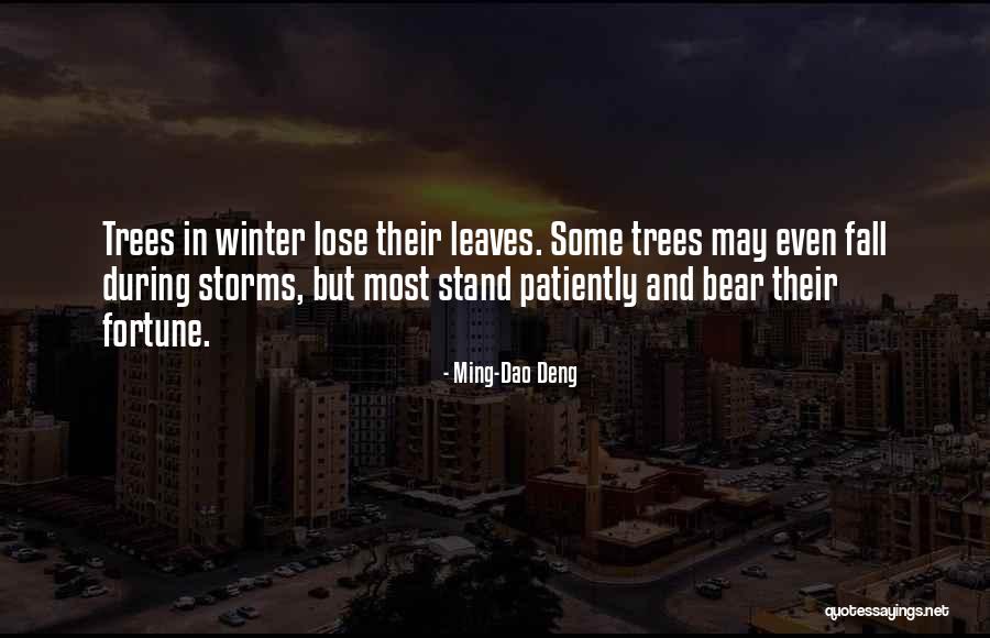 Storms And Trees Quotes By Ming-Dao Deng Storms And Trees Quotes By Ming-Dao Deng