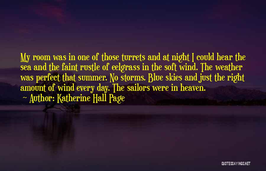 Storms On The Beach Quotes By Katherine Hall Page