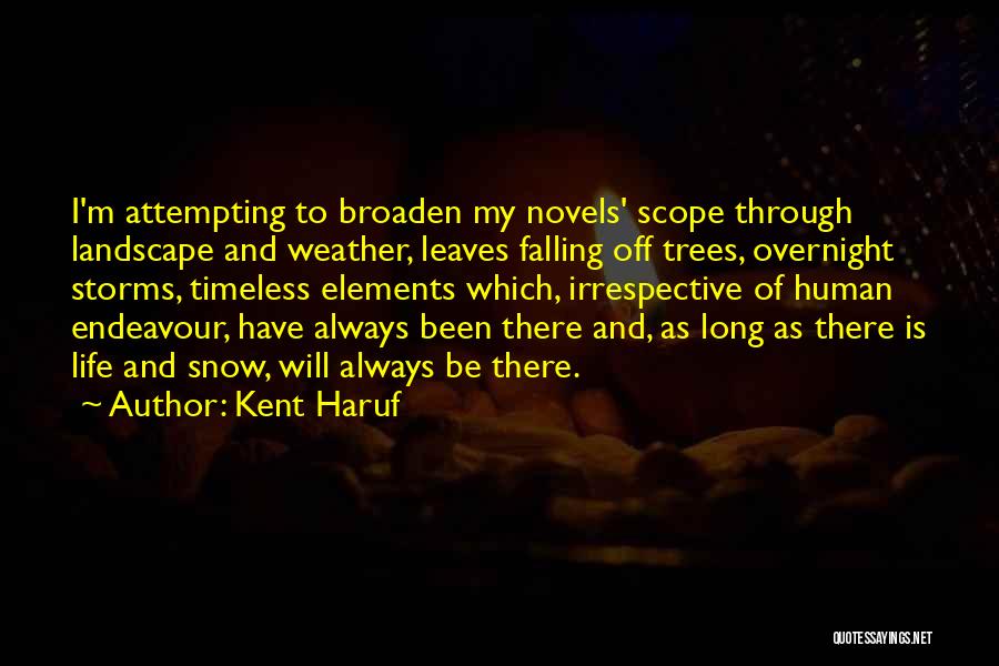 Storms Weather Quotes By Kent Haruf