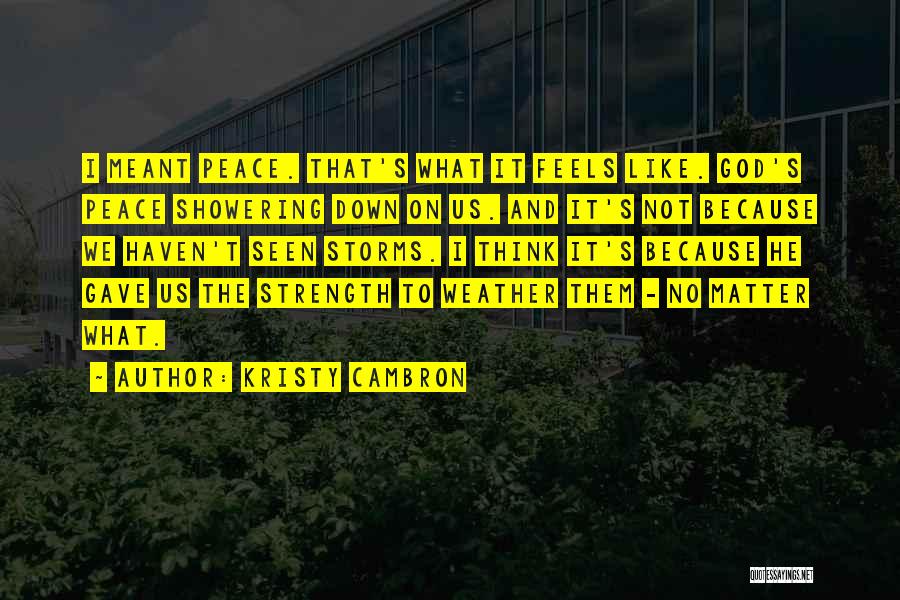 Storms Weather Quotes By Kristy Cambron