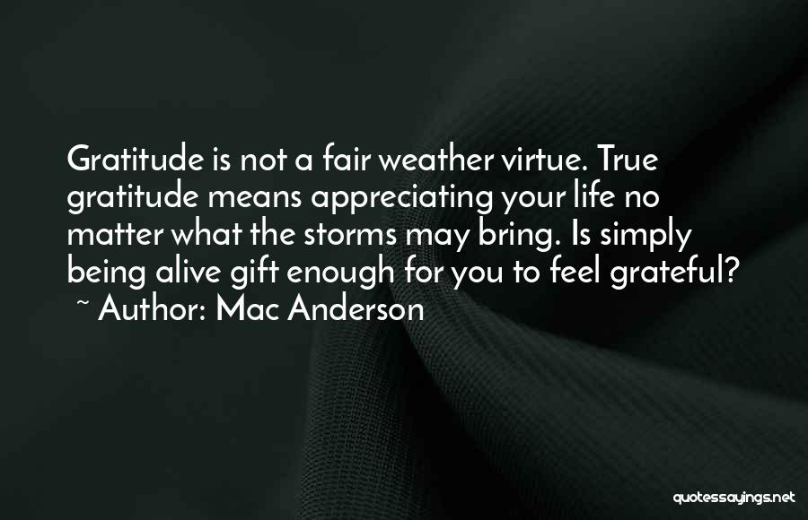 Storms Weather Quotes By Mac Anderson