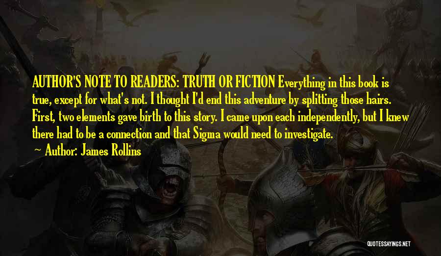 Story Elements Quotes By James Rollins