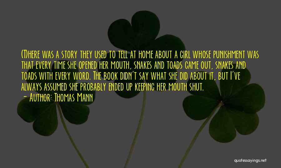 Story Girl Book Quotes By Thomas Mann