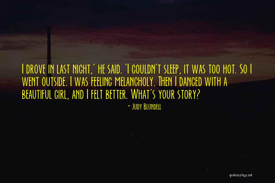 Story Of Beautiful Girl Quotes By Judy Blundell