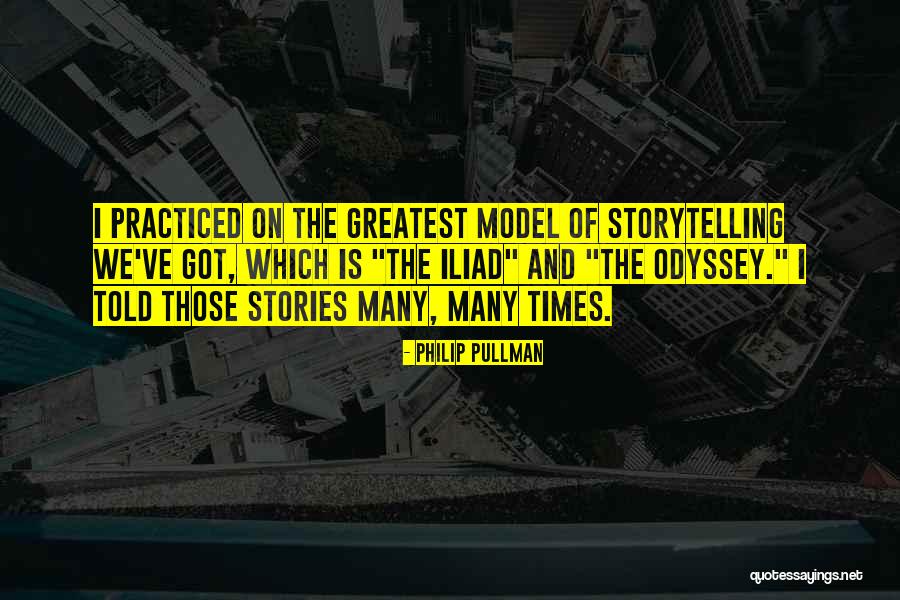 Storytelling In The Odyssey Quotes By Philip Pullman Storytelling In The Odyssey Quotes By Philip Pullman