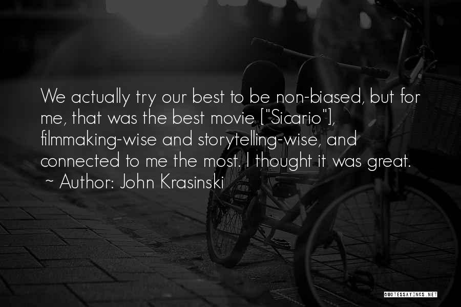 Storytelling Movie Quotes By John Krasinski