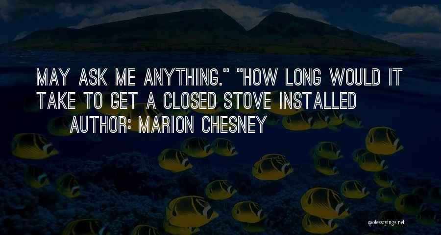 Stove Quotes By Marion Chesney