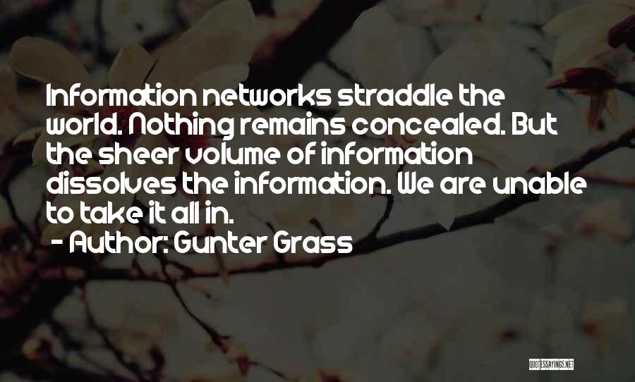 Straddle Quotes By Gunter Grass