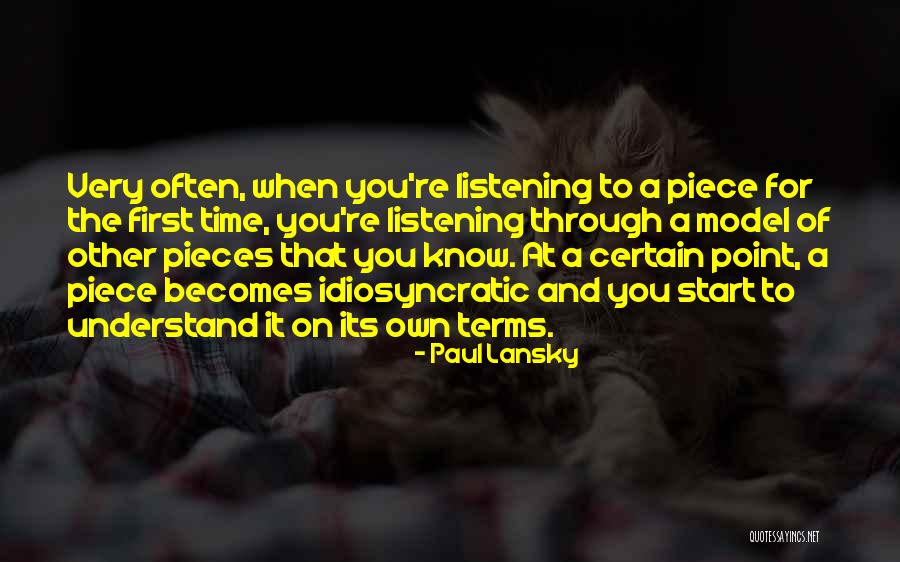 Stradling Funeral Homes Quotes By Paul Lansky