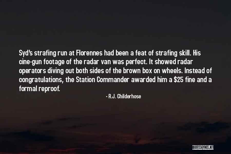 Strafing Quotes By R.J. Childerhose Strafing Quotes By R.J. Childerhose