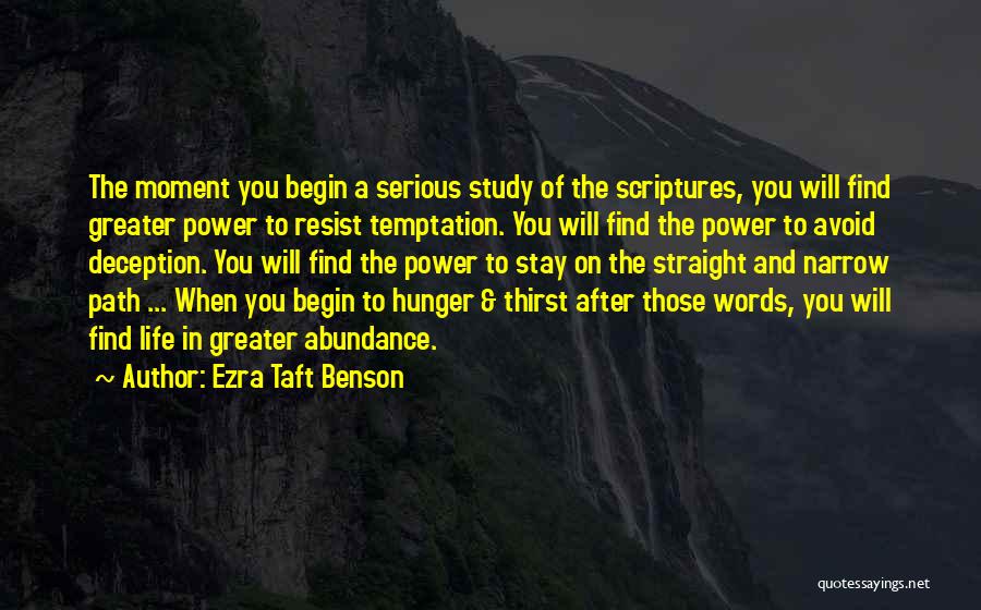 Straight And Narrow Quotes By Ezra Taft Benson
