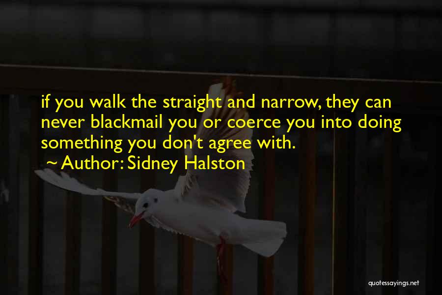 Straight And Narrow Quotes By Sidney Halston