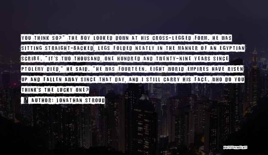 Straight In The Face Quotes By Jonathan Stroud