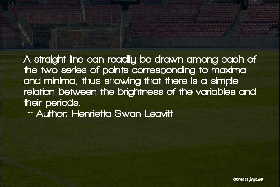 Straight Line Quotes By Henrietta Swan Leavitt