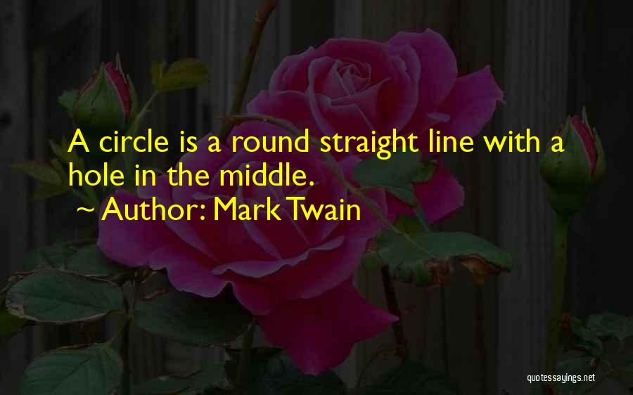 Straight Line Quotes By Mark Twain