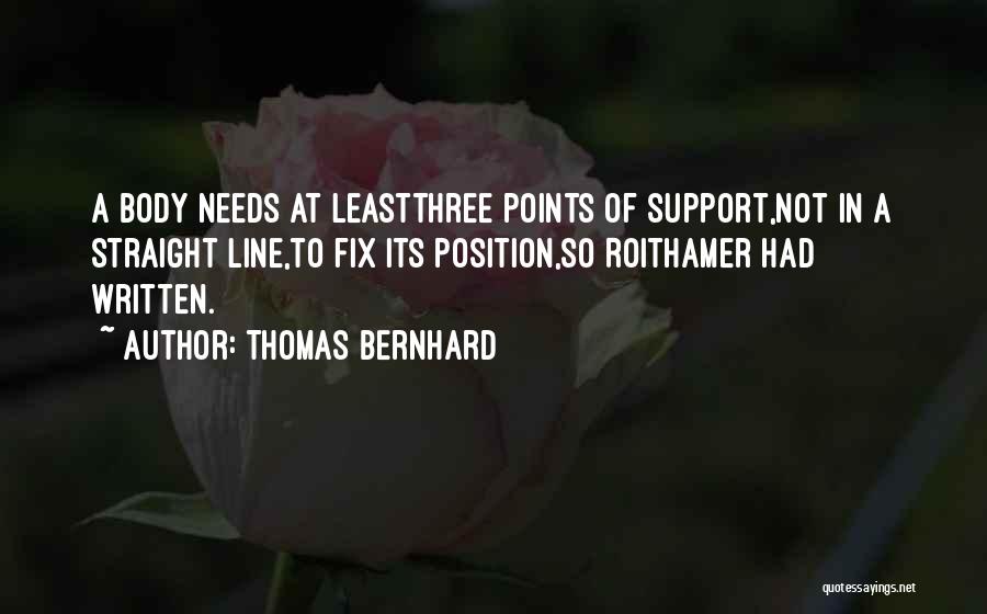 Straight Line Quotes By Thomas Bernhard