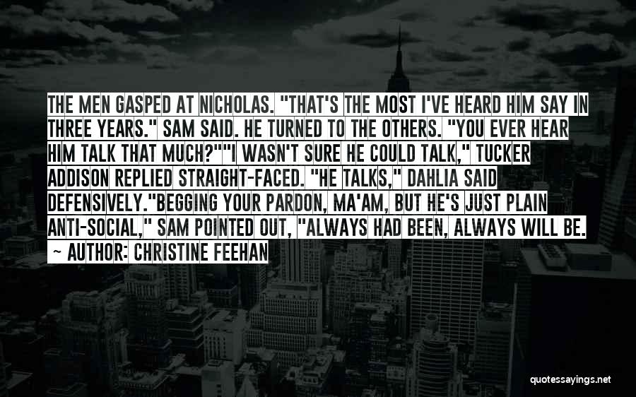 Straight Up Talk Quotes By Christine Feehan