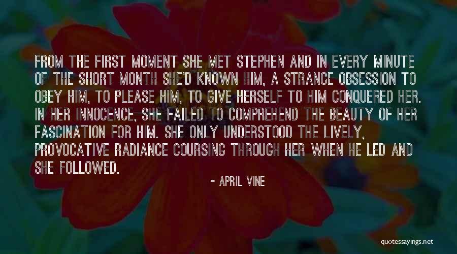 Strange Beauty Quotes By April Vine