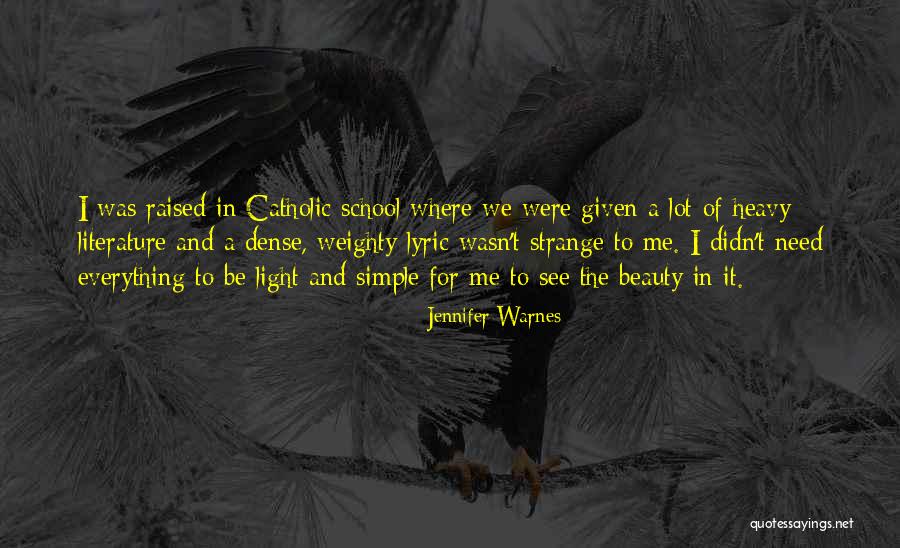 Strange Beauty Quotes By Jennifer Warnes