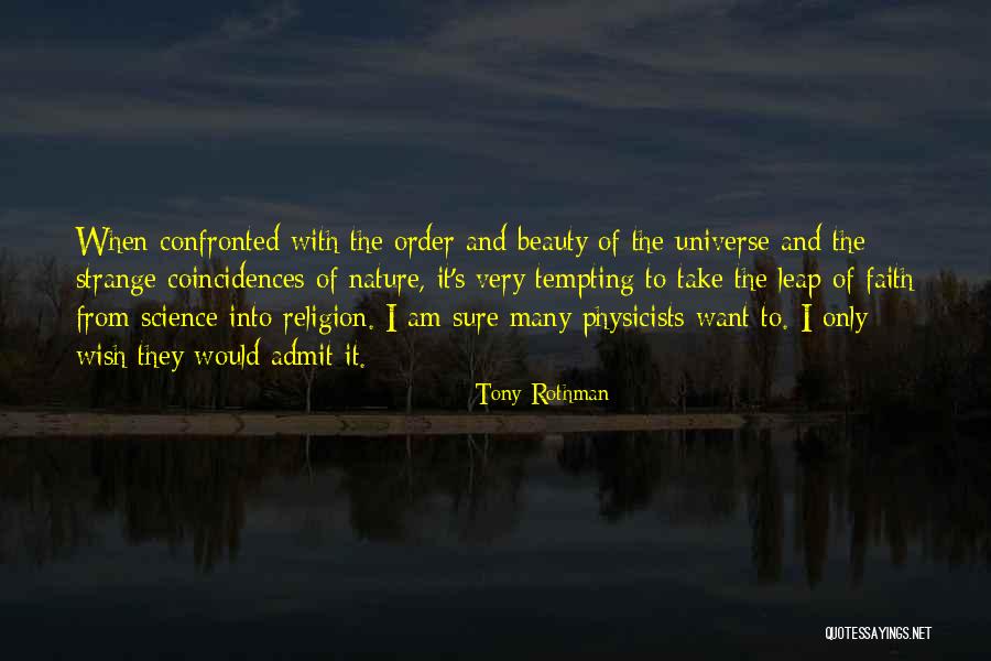 Strange Beauty Quotes By Tony Rothman