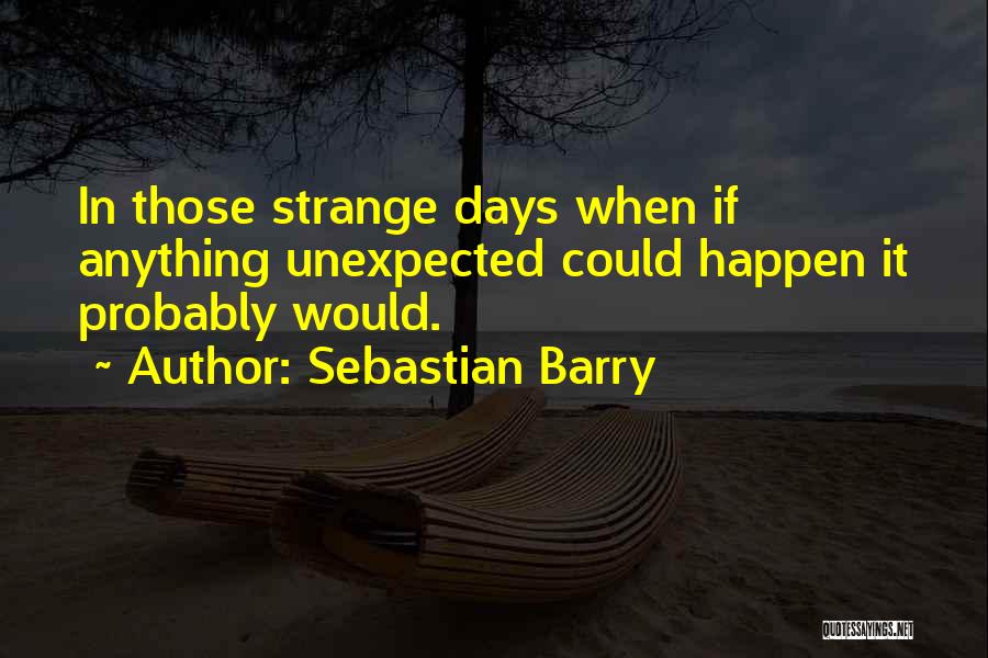 Strange Days Quotes By Sebastian Barry