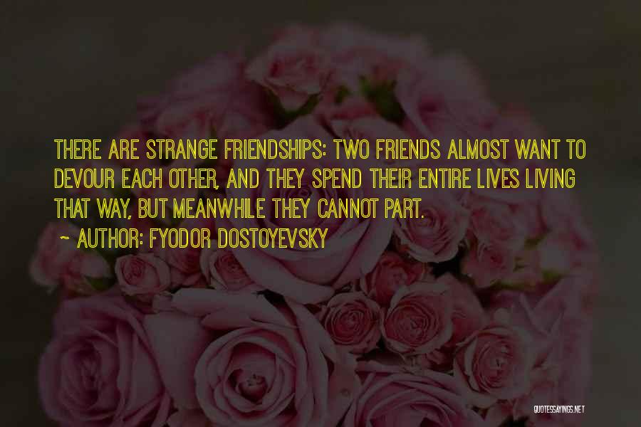 Strange Friendships Quotes By Fyodor Dostoyevsky