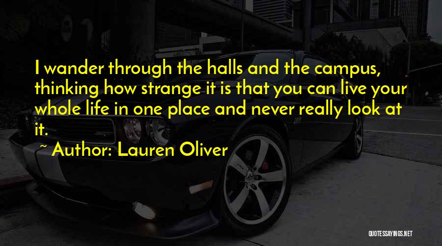 Strange Life Quotes By Lauren Oliver