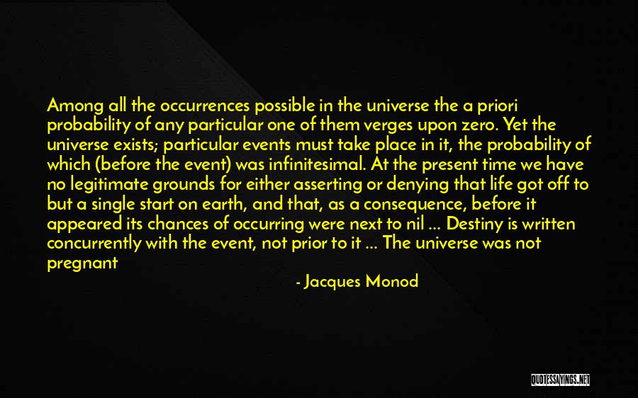 Strange Occurrences Quotes By Jacques Monod