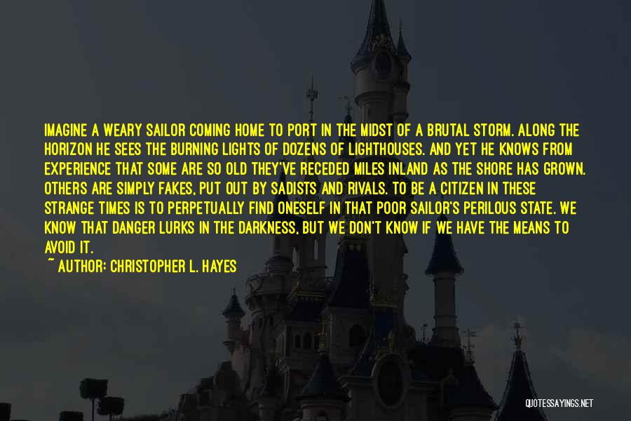 Strange Times Quotes By Christopher L. Hayes