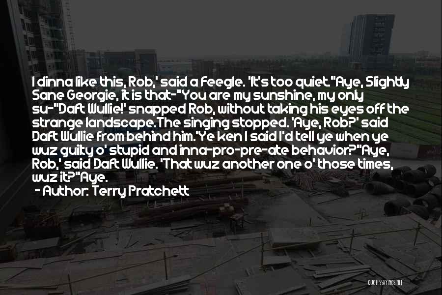 Strange Times Quotes By Terry Pratchett