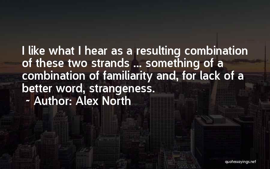 Strangeness Quotes By Alex North