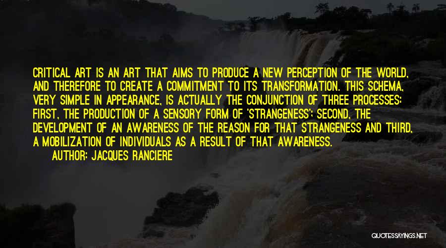 Strangeness Quotes By Jacques Ranciere