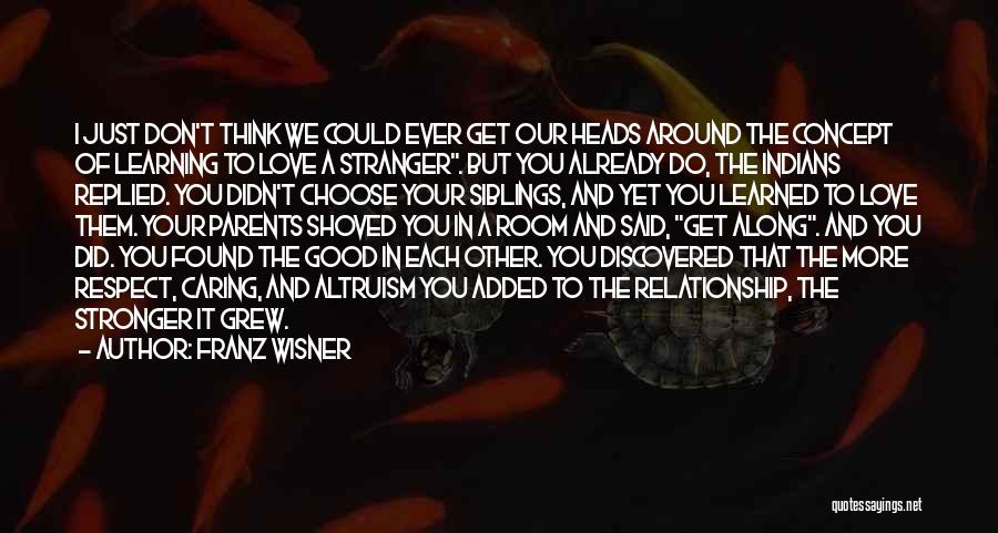 Stranger Love Quotes By Franz Wisner