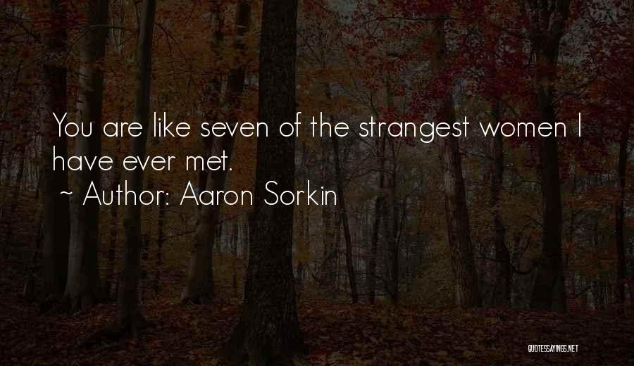 Strangest Quotes By Aaron Sorkin