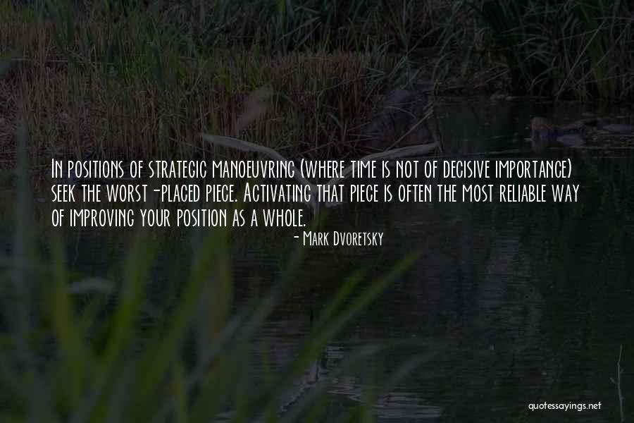 Strategic Importance Quotes By Mark Dvoretsky Strategic Importance Quotes By Mark Dvoretsky