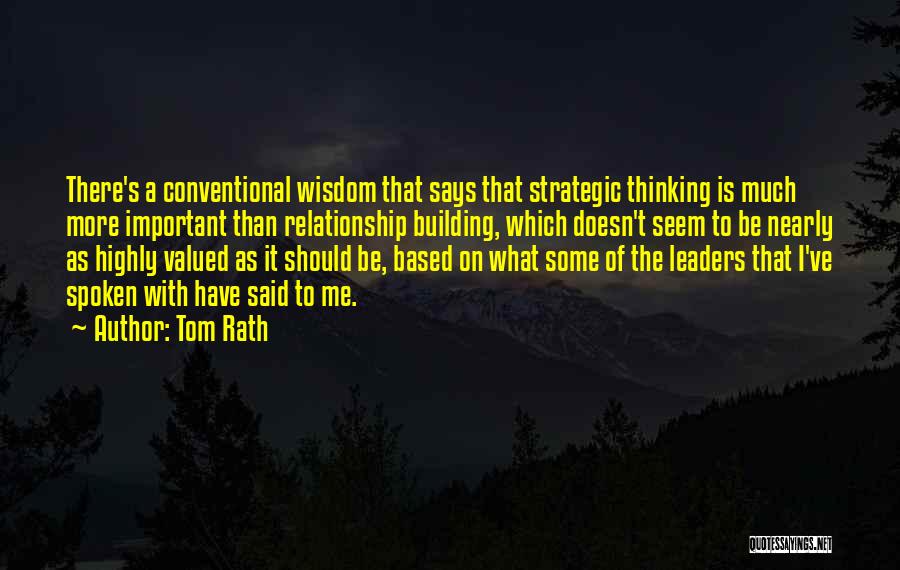 Strategic Thinking Quotes By Tom Rath