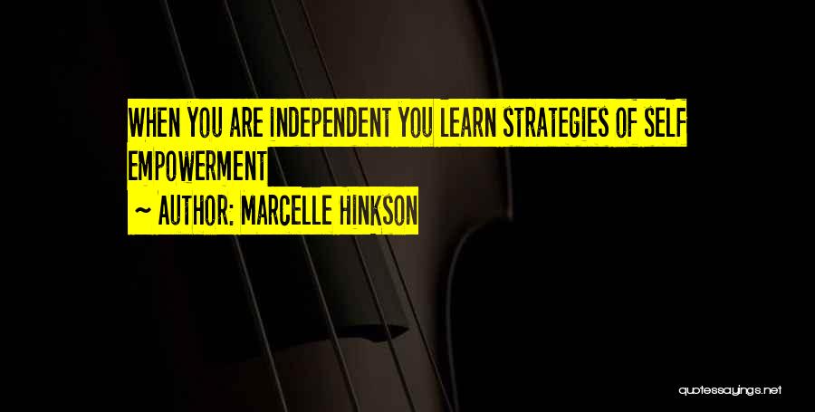 Strategies Quotes By Marcelle Hinkson