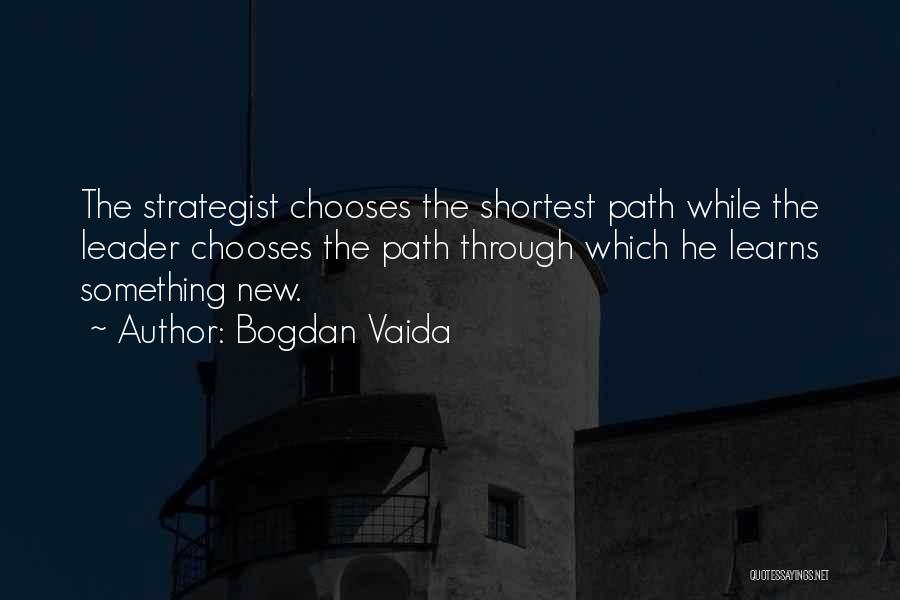 Strategist Quotes By Bogdan Vaida