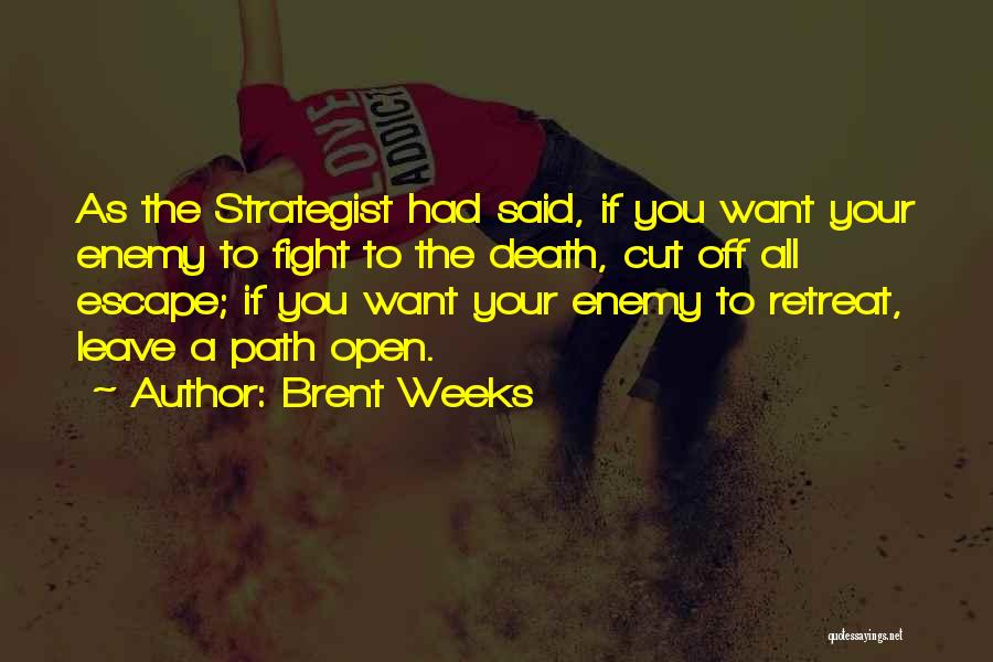 Strategist Quotes By Brent Weeks