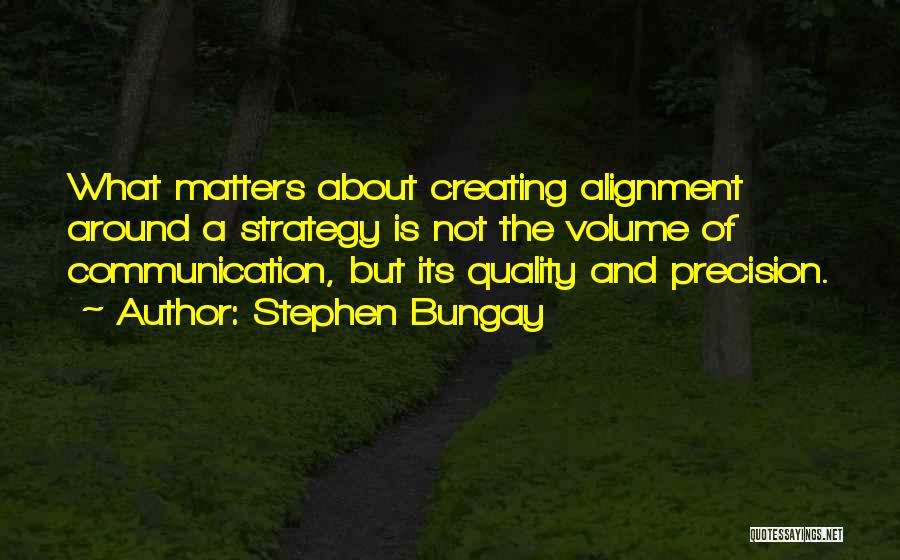 Strategy Alignment Quotes By Stephen Bungay