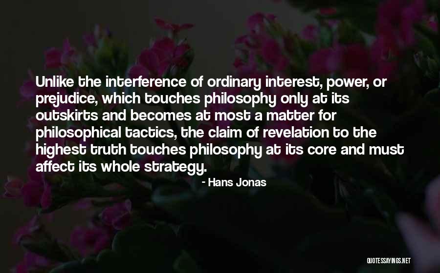 Strategy And Tactics Quotes By Hans Jonas