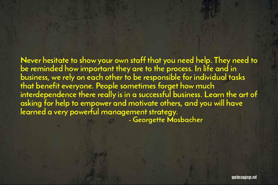 Strategy Management Quotes By Georgette Mosbacher