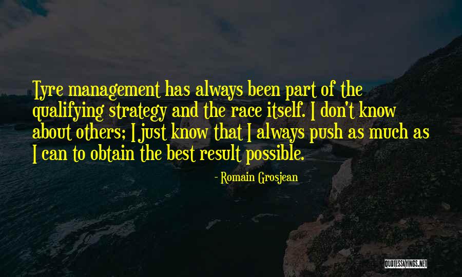 Strategy Management Quotes By Romain Grosjean
