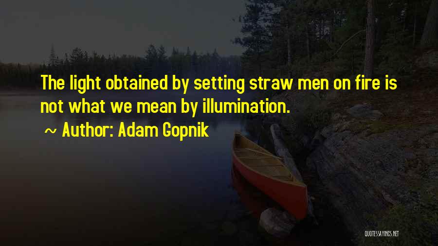 Straw Man Fallacy Quotes By Adam Gopnik
