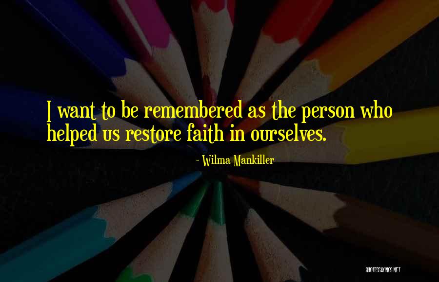 Strawless Cold Quotes By Wilma Mankiller