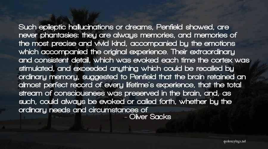 Stream Of Consciousness Quotes By Oliver Sacks