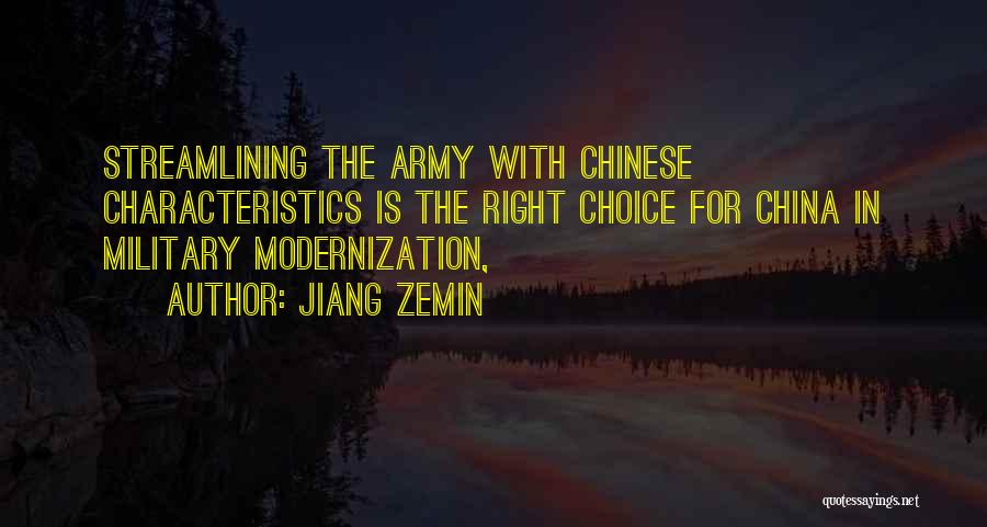 Streamlining Quotes By Jiang Zemin